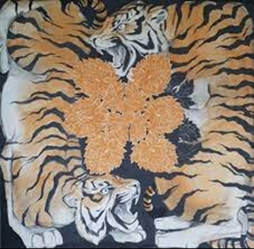Many of Zimbiri's past artworks are inspired by tigers