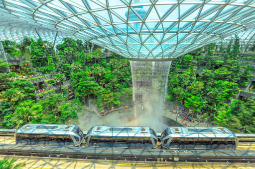 changi jewel airport singapore aviation hub