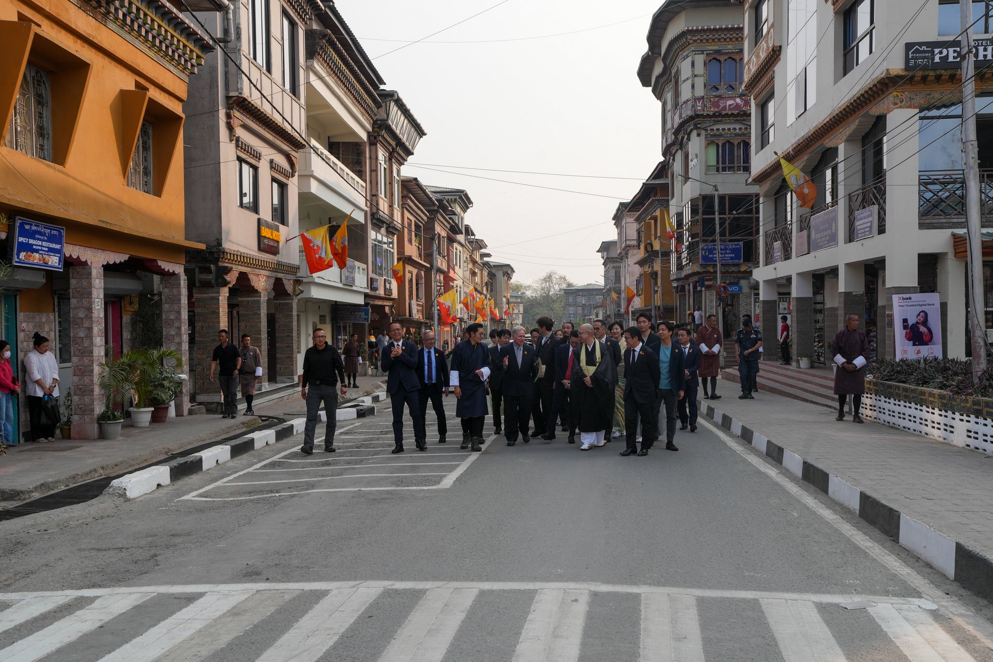 gelephu guests touring gelephu town