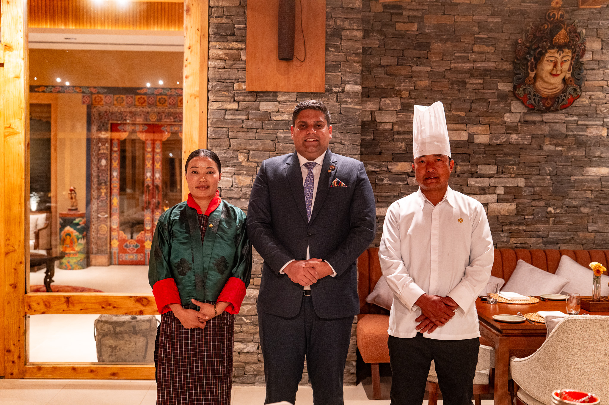 hospitality staff at taj gangtey