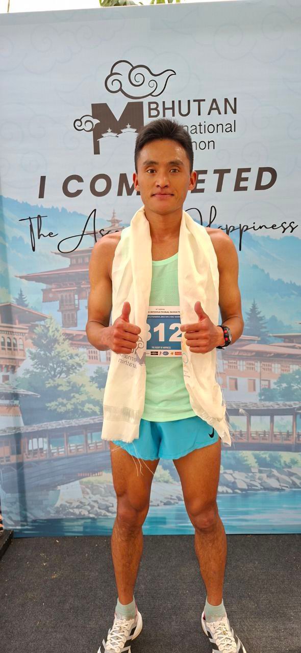 Sangay Winner For Male Category Half Marathon