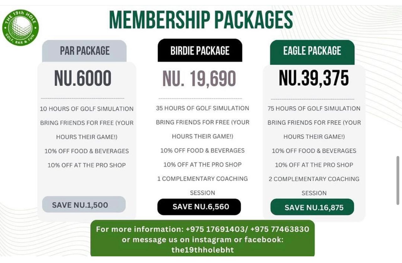 the 19th hole bhutan first golf simulator 4