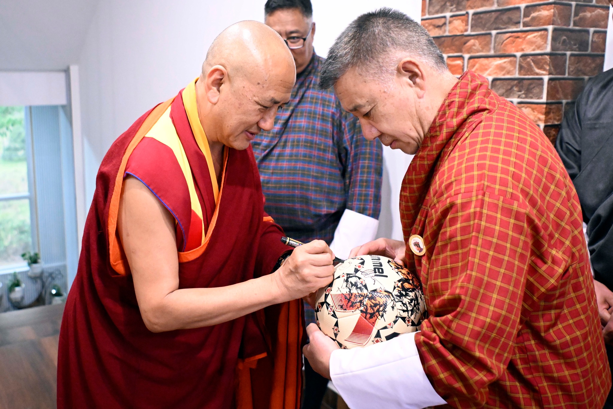 bhutan football federation mou with hummel signing of football