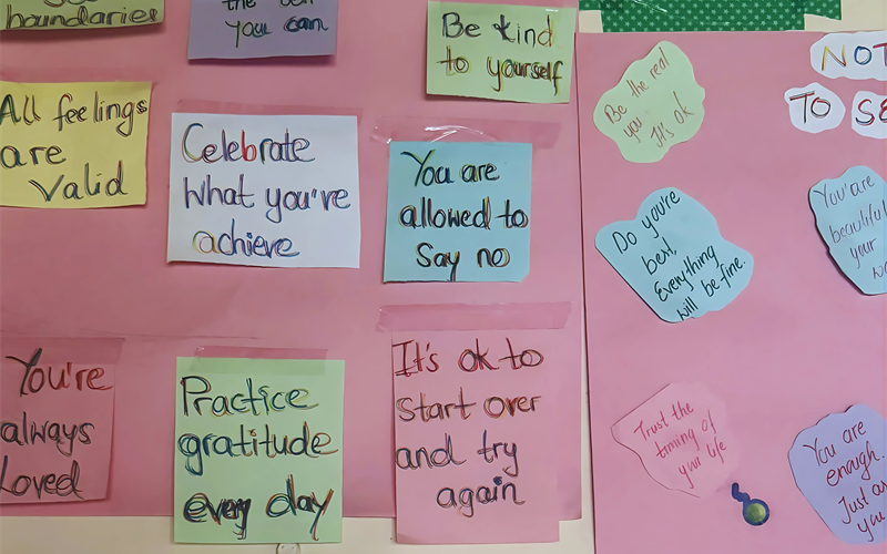 the wellness corner and note to self