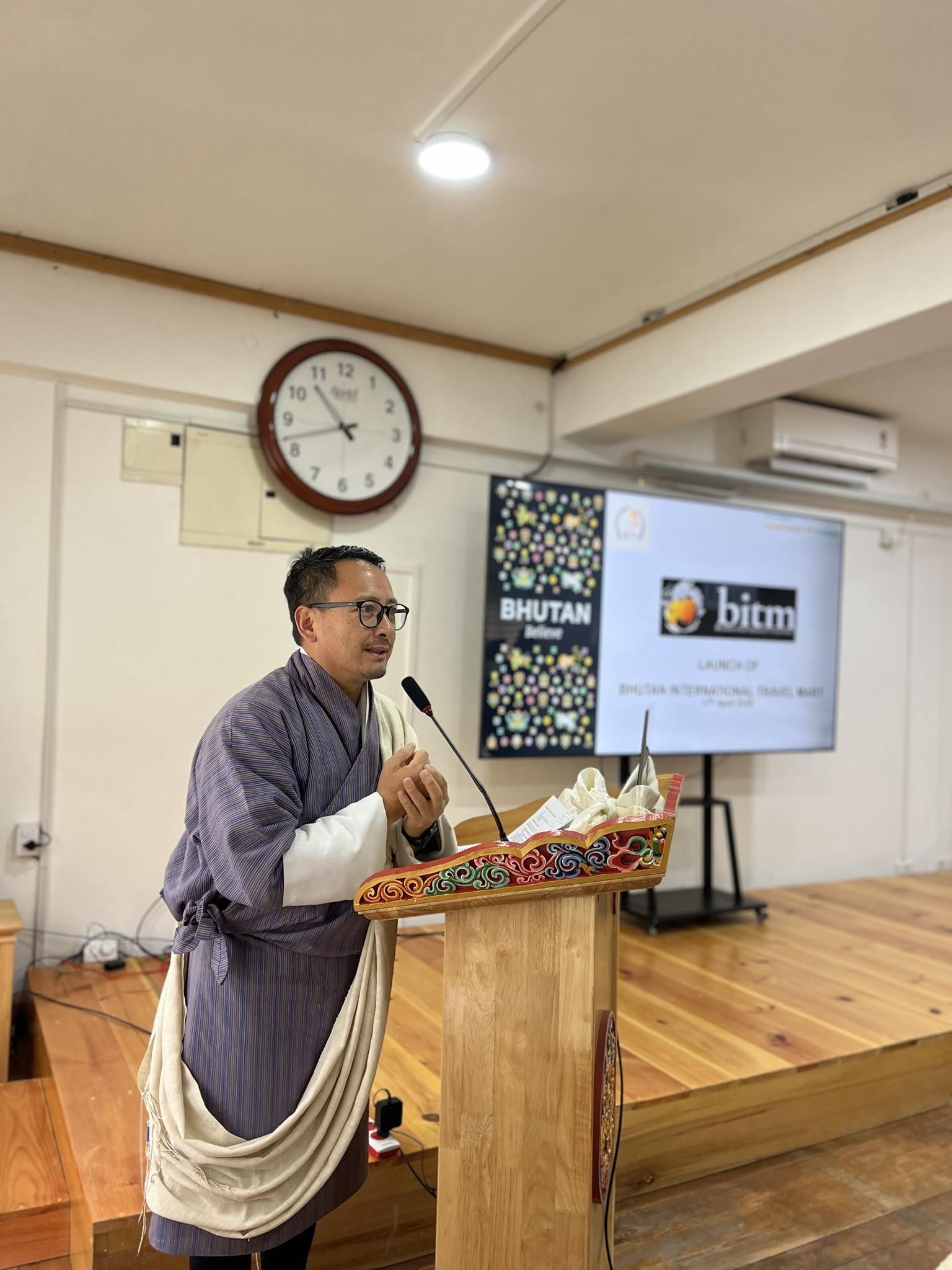 damcho rinzin bhutan international travel mart 2026