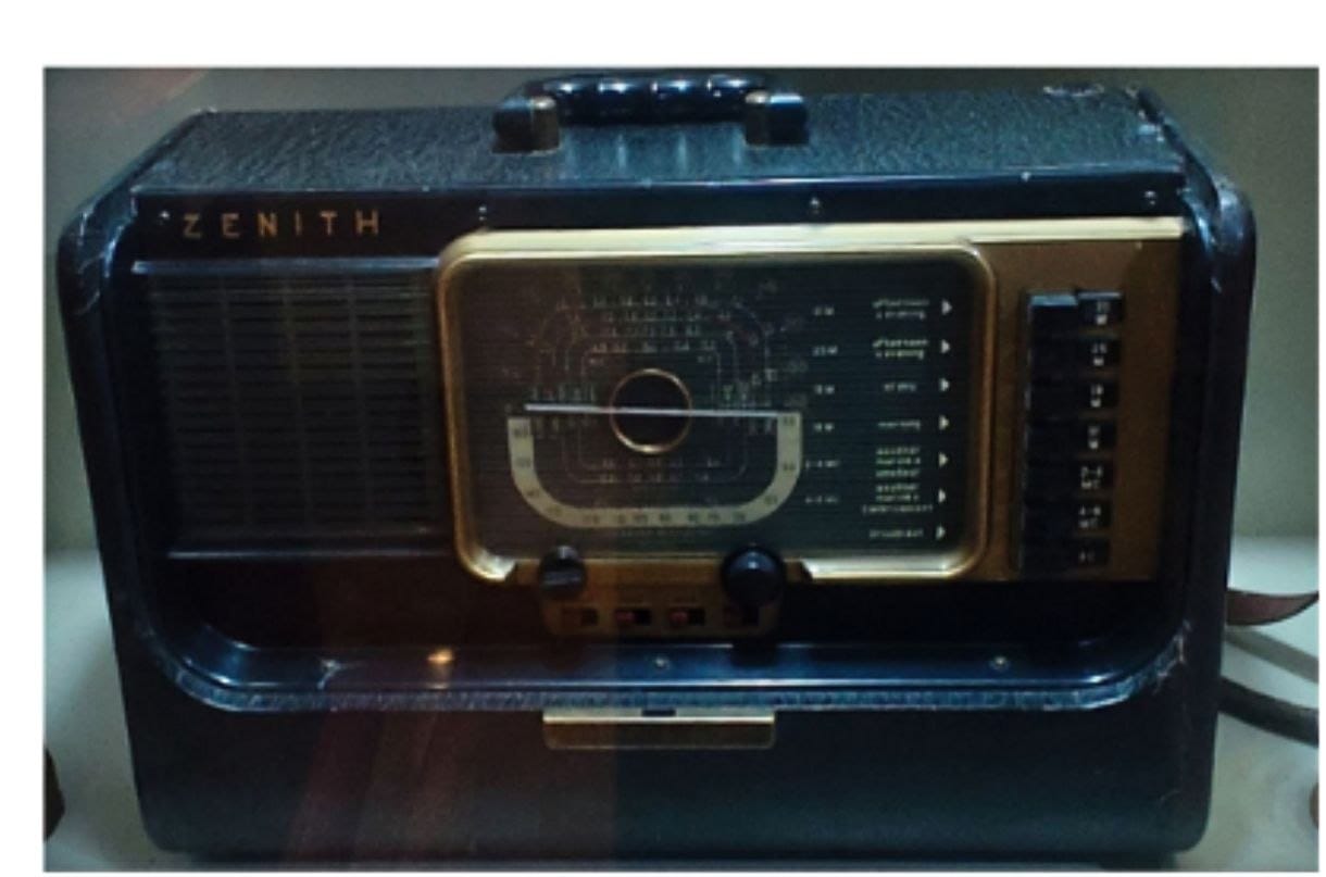 radio of third king of bhutan in royal heritage museum