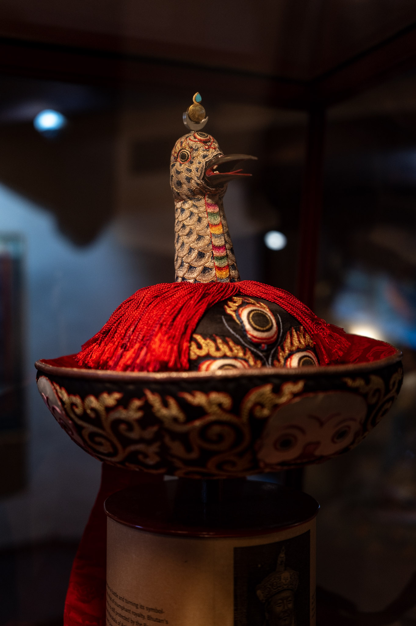 raven crown in royal heritage museum bhutan