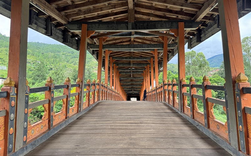 punakha dzong cantilever bridge