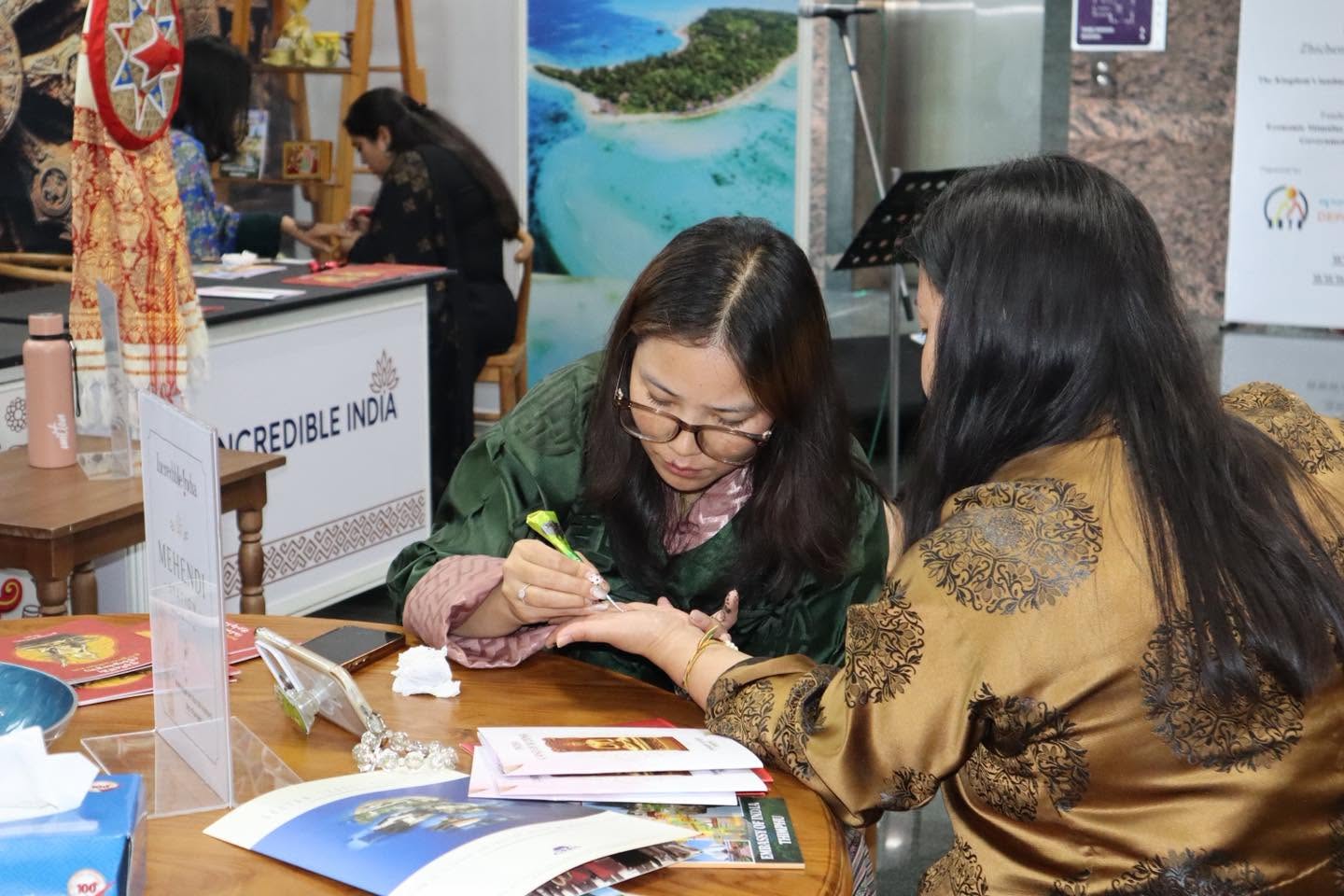 mehndi activity at india pavilion bitm 2026