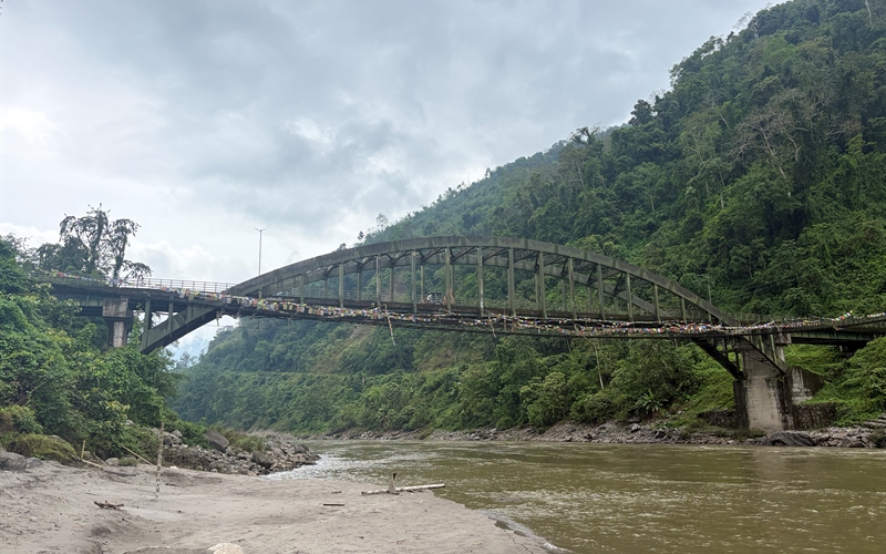 Dasho Nishioka Bridge In Bhutan Panbang Water Rafting