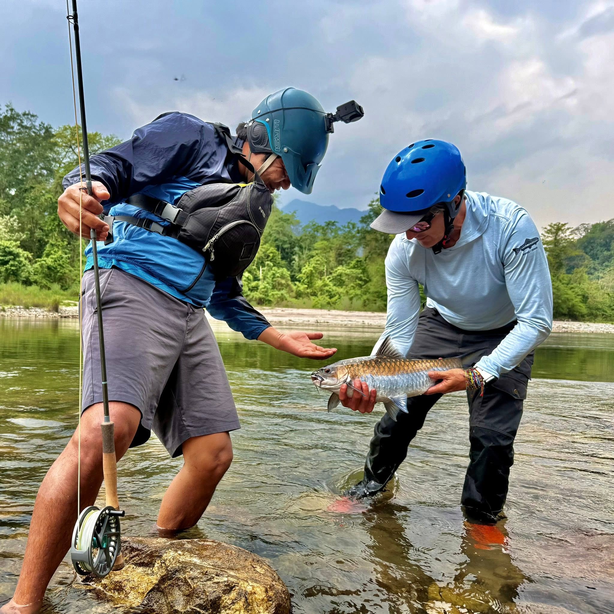 Catch And Release Golden Mahseer In Bhutan