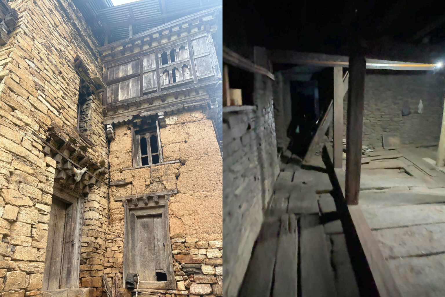 bjokha khoche house and entrance in zhemgang