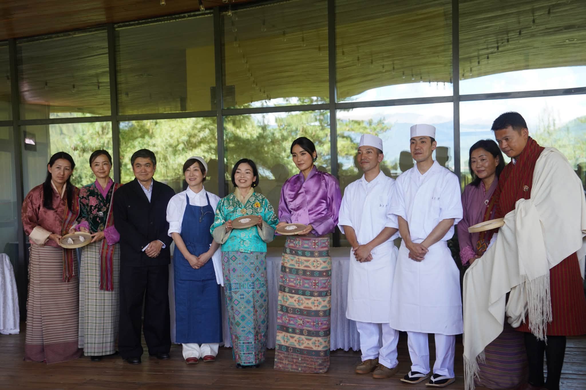 Queen Jetsun And Princess Aikiko Attending Wagashi Workshop In Bhutan