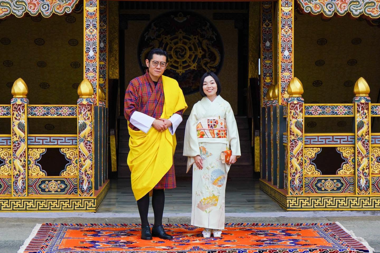 princess akiko and king jigme in bhutan in 2024