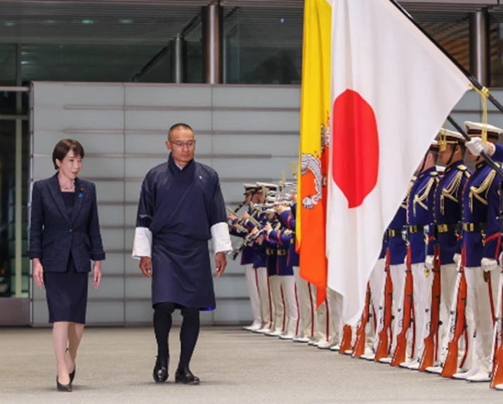 pm tshering tobgay and pm sanae takaichi 2026 in japan