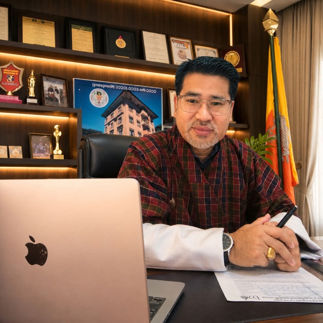 mr jamtsho the founder and president