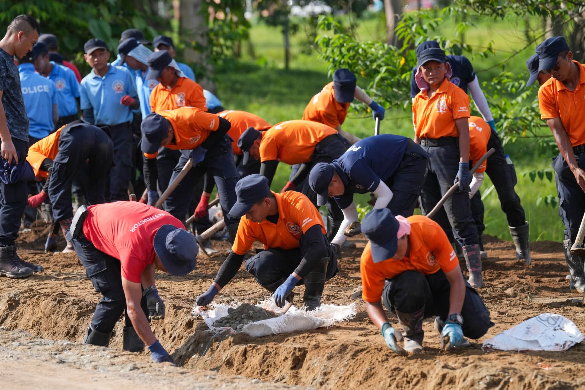 volunteers at 7th zhabtog gmc programme