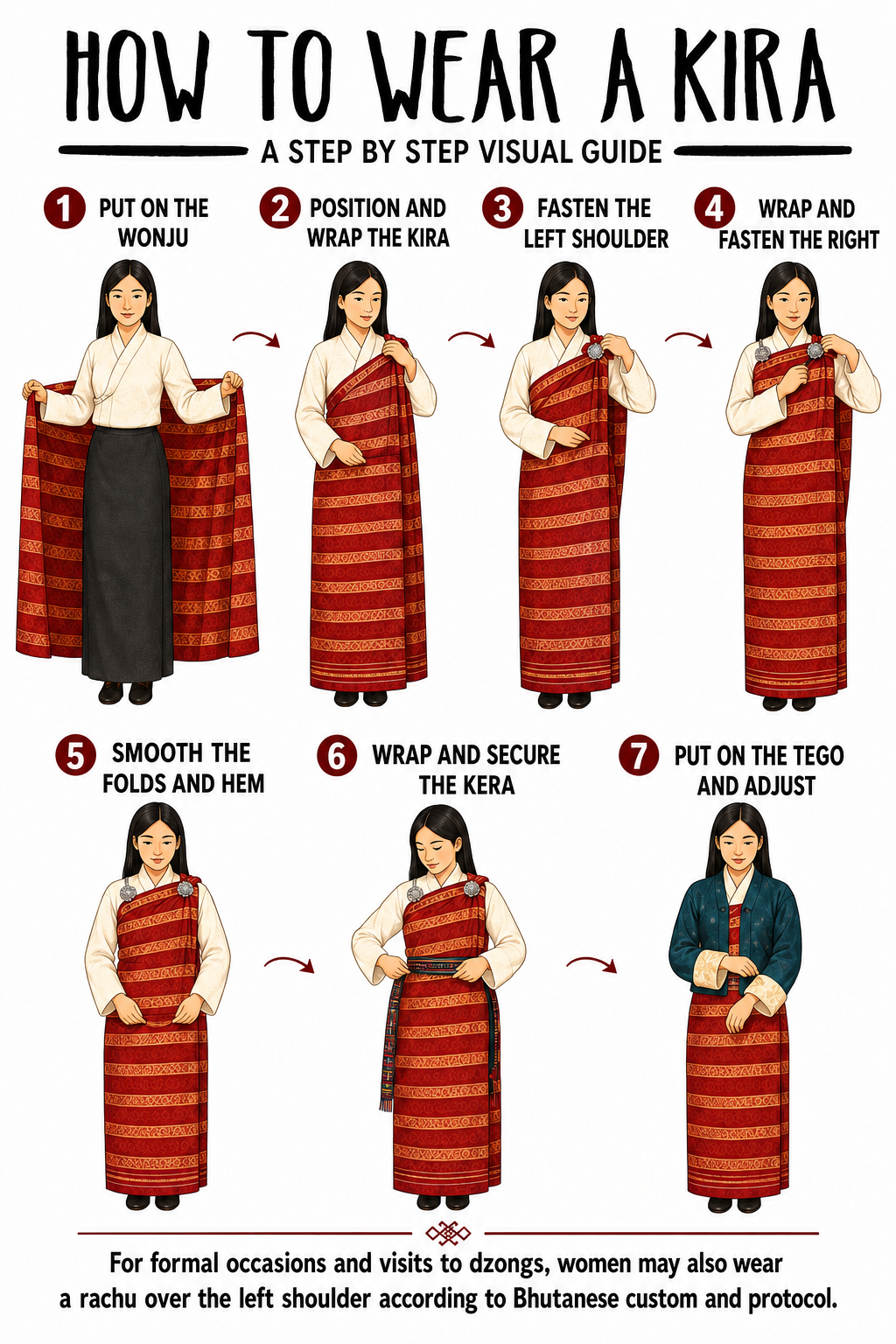 how to wear a full kira