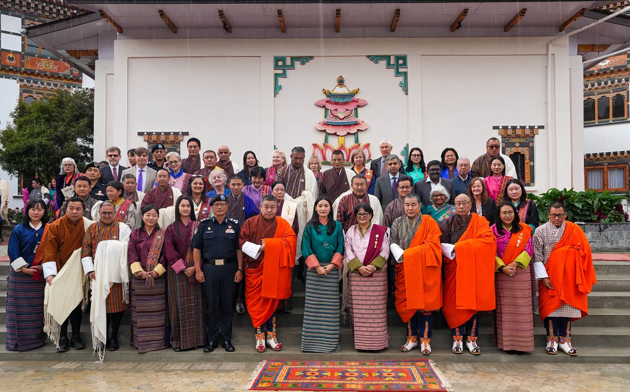 group photo at fourth pema symposium with queen jetsun pema