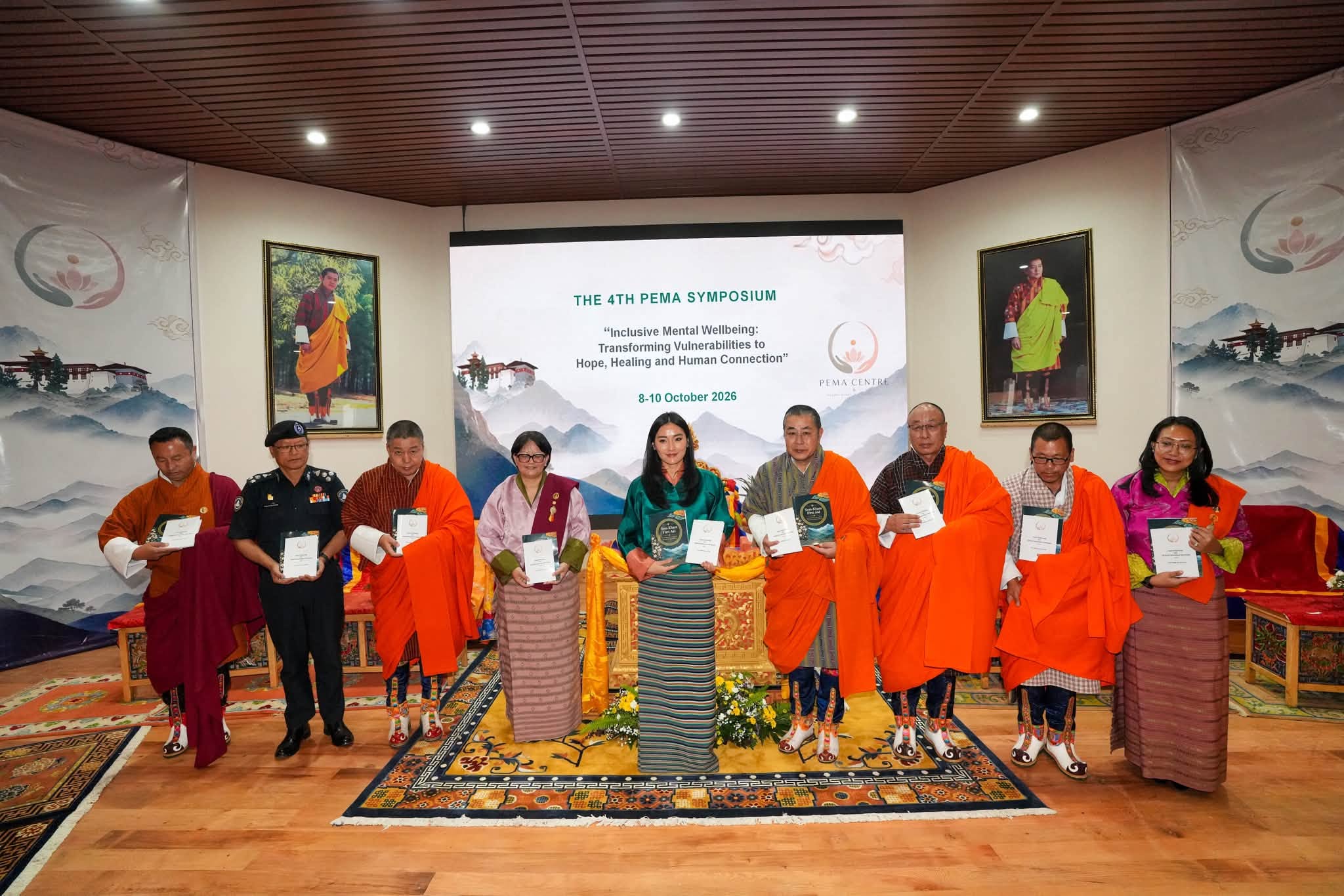 queen jetsun pema at the conclusion of the 4th pema symposium