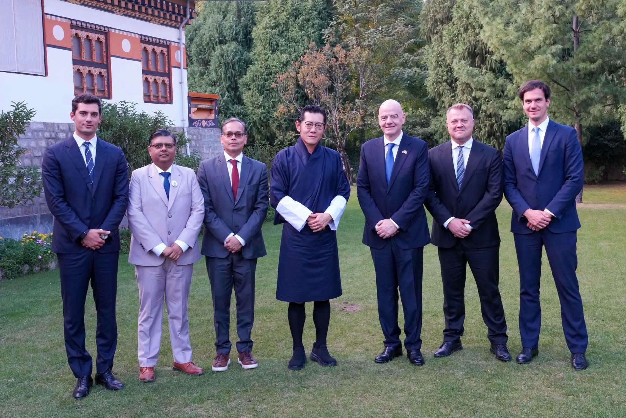 king of bhutan and fifa delegations in bhutan 2026