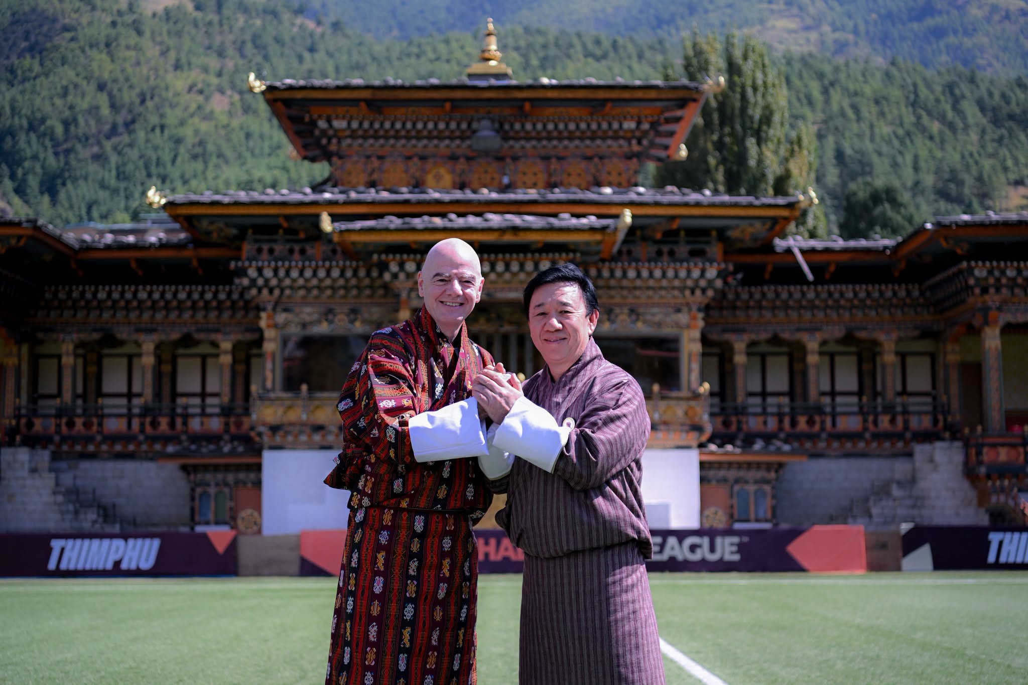 fifa president gianni infantino visiting changlimithang bhutan