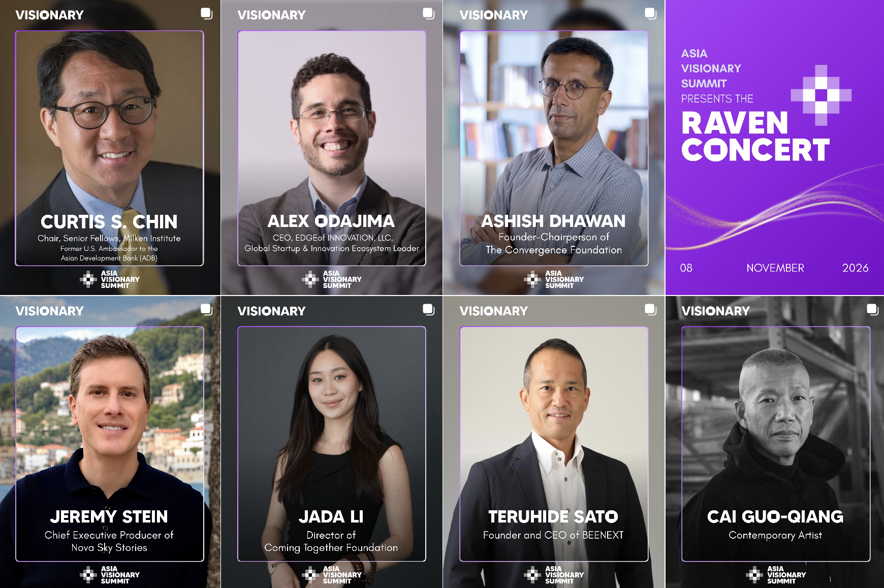Asian Visionary Summit Speakers