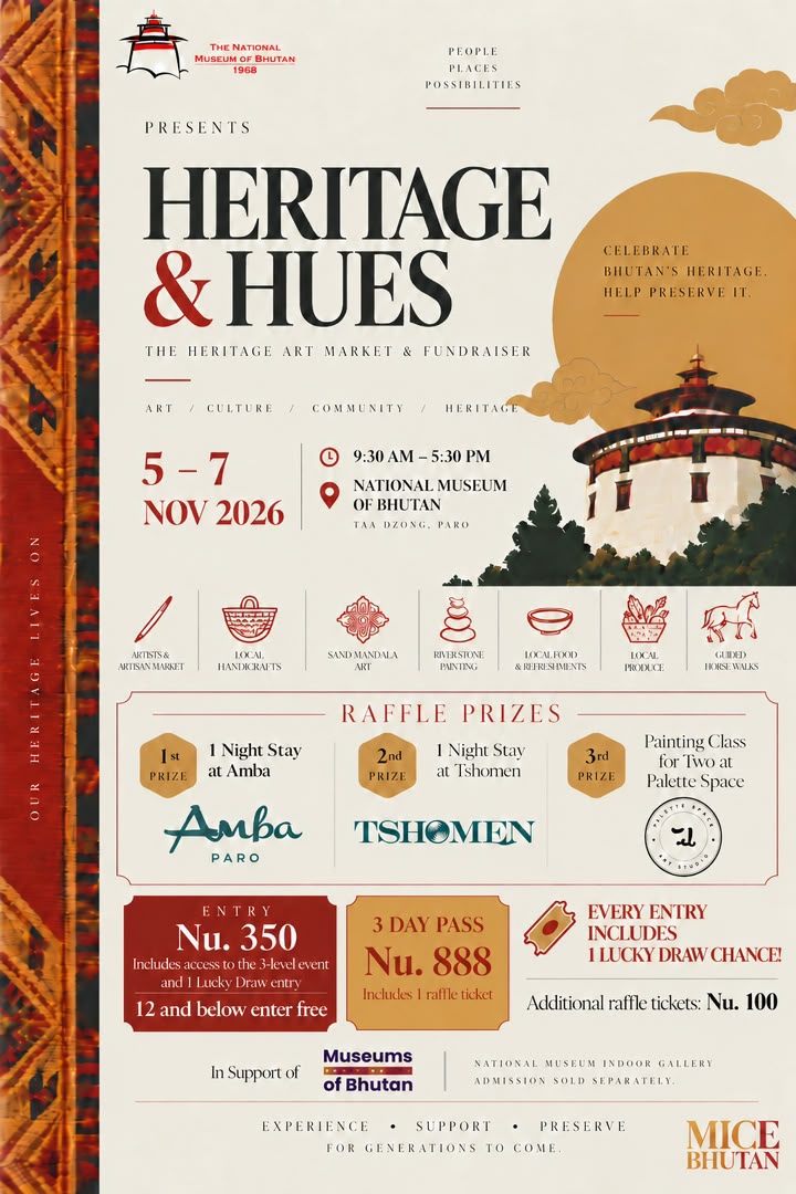 heritage and hues fundraiser event bhutan