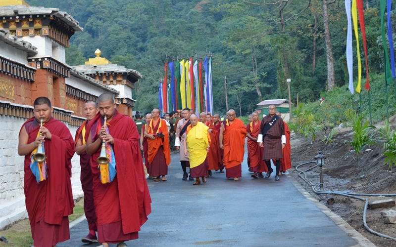 Je Khenpo Today Presided Over The Sri Non Ritual At The 108 Sites