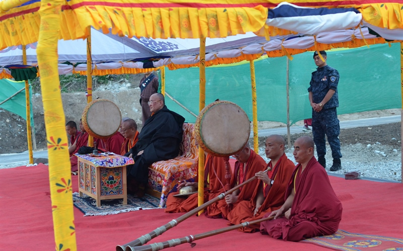 je khenpo today presided over the sri non ritual at the 108 sites gmc