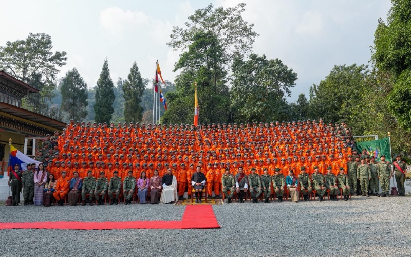 His Majesty Meets Pelsung Cohorts and GMC Teams During Visit to Gelephu