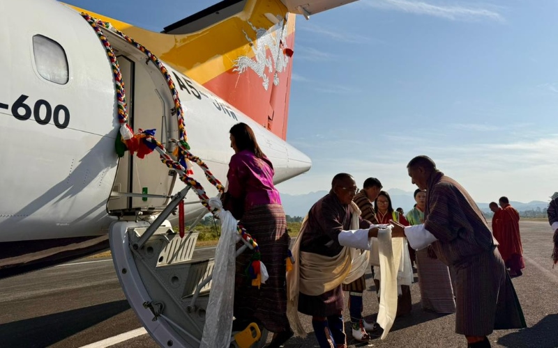 Gelephu International Airport Welcomes Its First International Flight