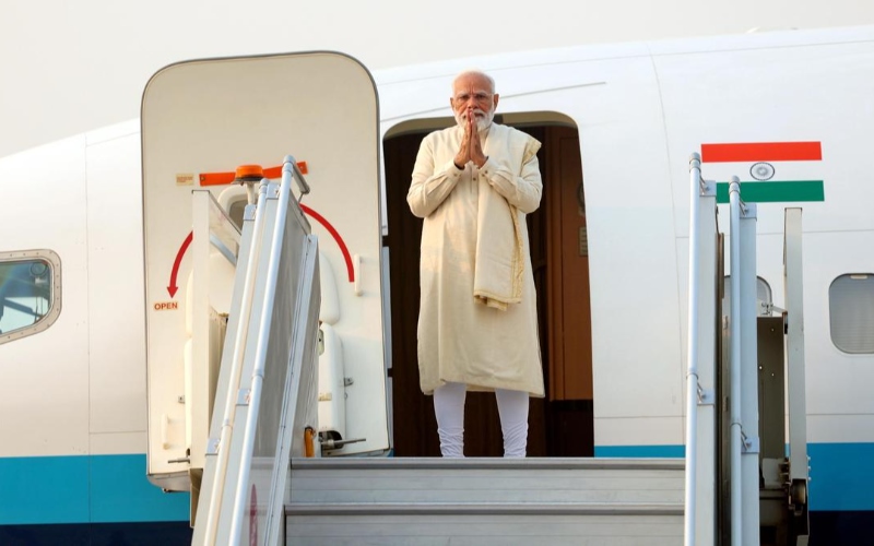 Prime Minister Modi Arrives in Bhutan for a Two-Day State Visit