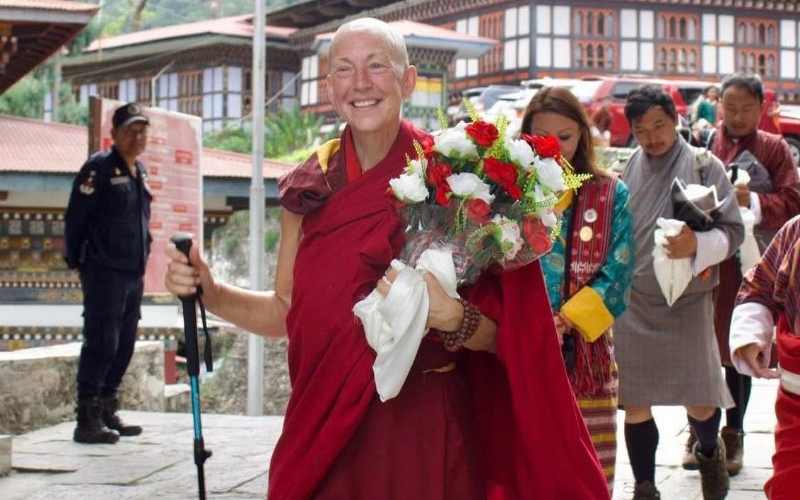 A 400km Walk of Compassion: Ani Pema Deki’s Trek Raises Nu 9M for Special Needs Education