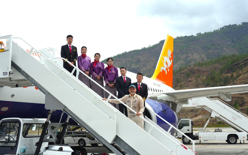 Drukair Launches Bespoke Crew Necktie and Scarf Designed by Christian Louboutin