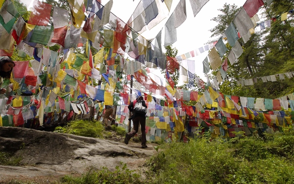 The different types of prayer flags in Bhutan