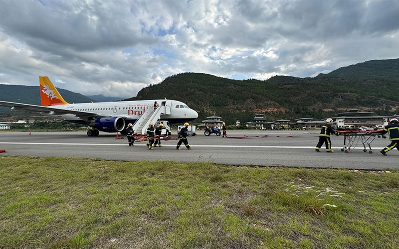 Paro Airport Prepares for Emergency Response