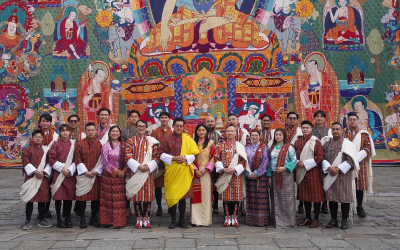His Majesty The King Honours International Tit Tar Practitioners for Service to Bhutan