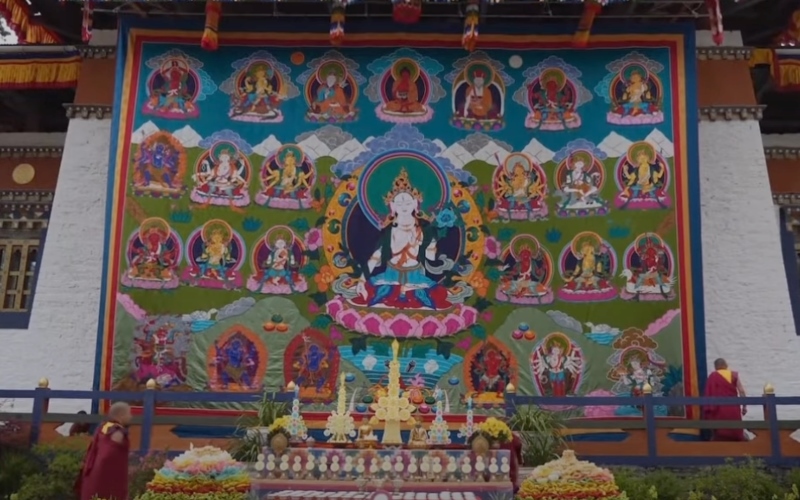Fourth King Graced Sacred 21 Taras Thongdrol Ceremony